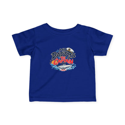 Infant Tee - "My Daddy's the Captain" Nautical Baby Shirt