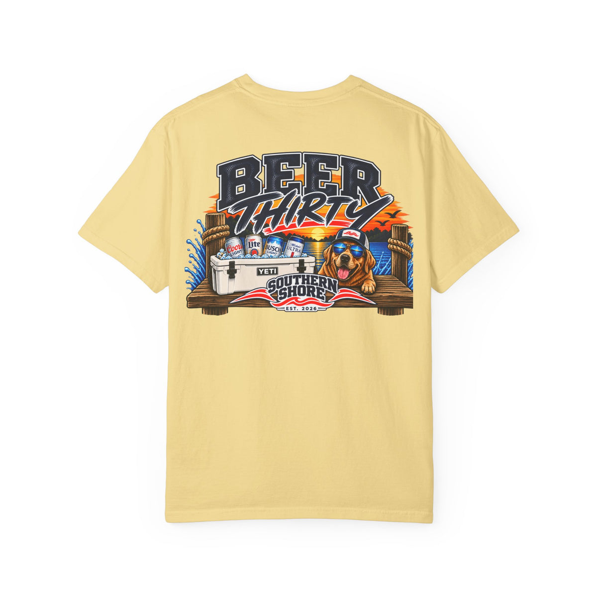 Beer Thirty T-Shirt — Southern Shore Cooler & Dog Beach Graphic Tee