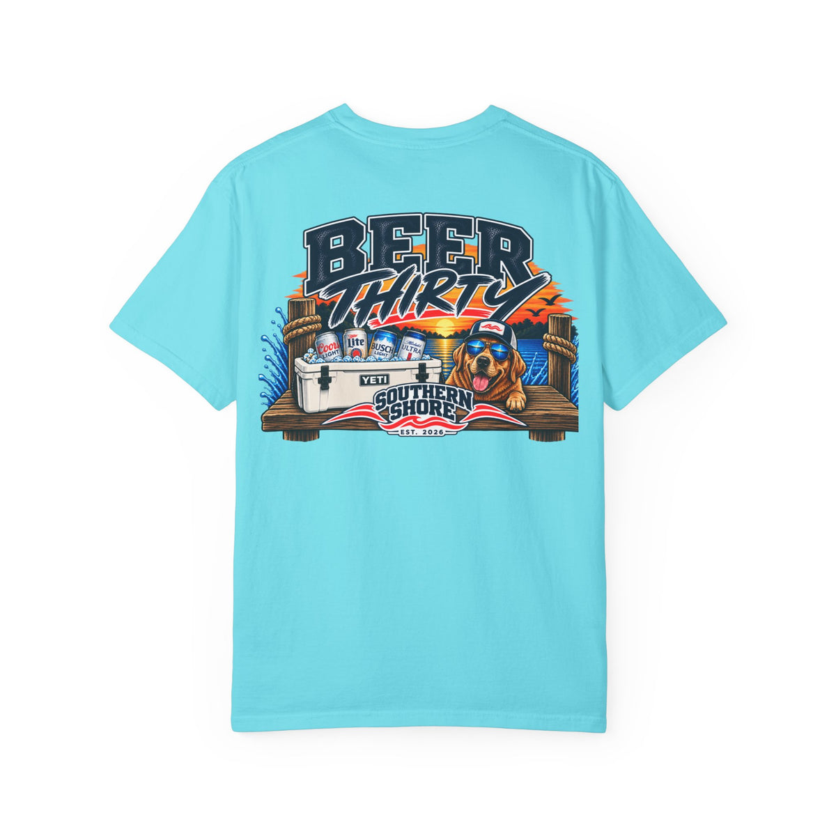 Beer Thirty T-Shirt — Southern Shore Cooler & Dog Beach Graphic Tee