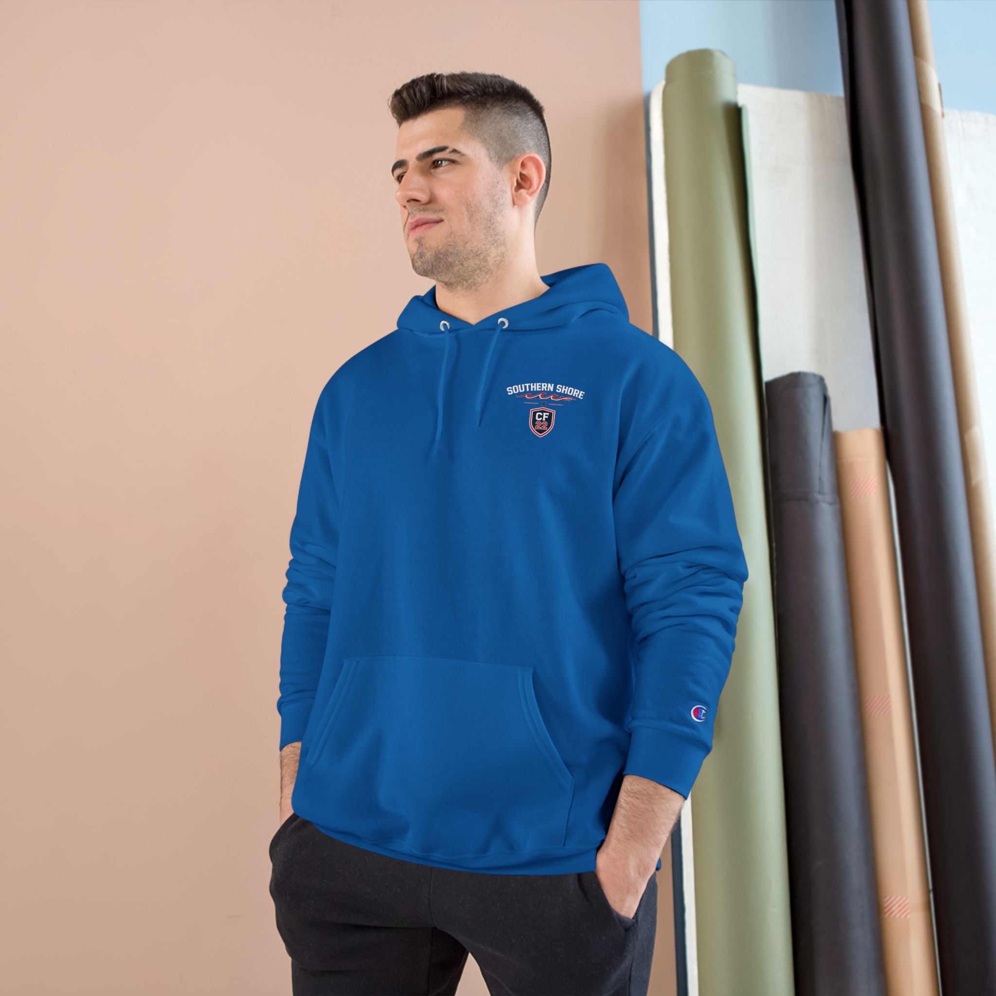 Champion Hoodie – 'FINE 22' Athletic Team Pullover