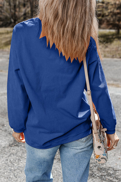 Southern Shore Game Day Embroidered Corduroy Sweatshirt