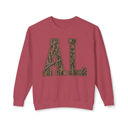 AL Camo Letter Crewneck Sweatshirt