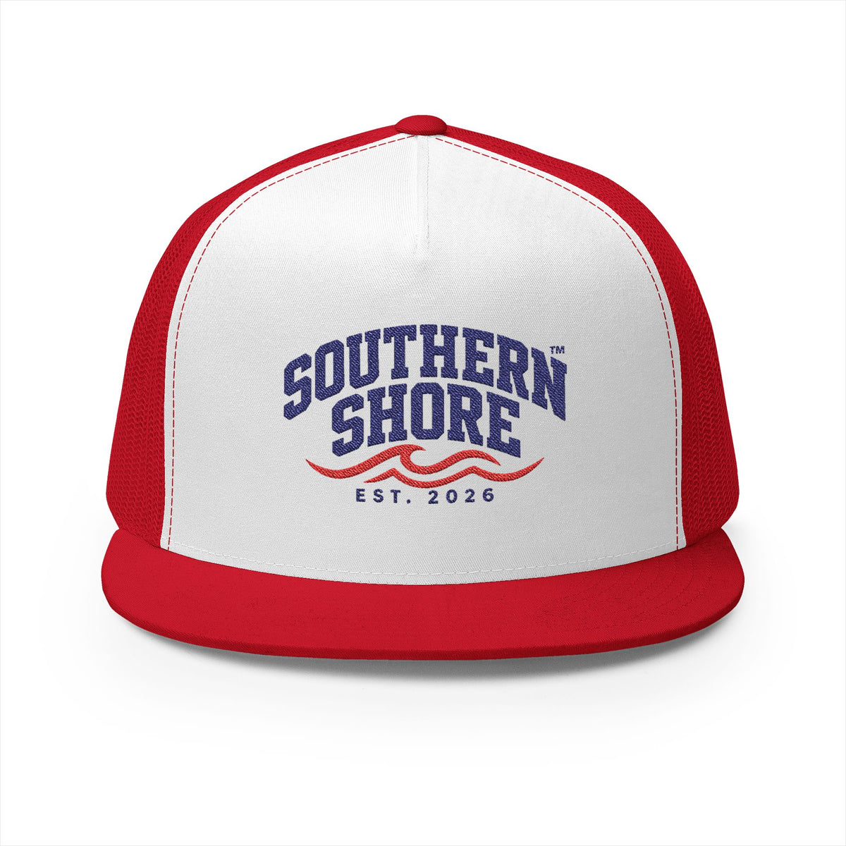 Southern Shore Trucker Hat – Est. 2026 Nautical Embroidered Cap