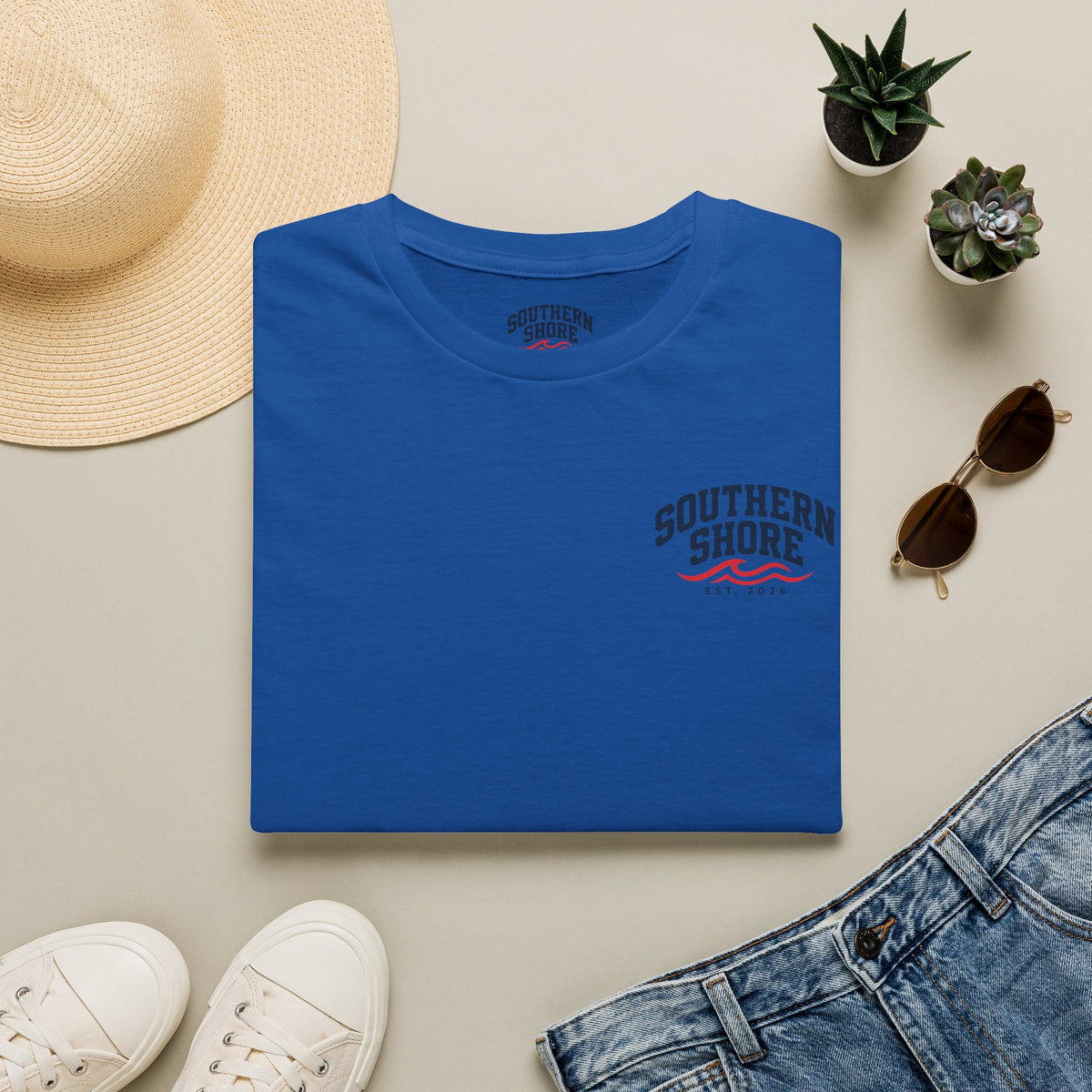 Southern Shore Pocket T‑Shirt — Coastal Graphic Tee
