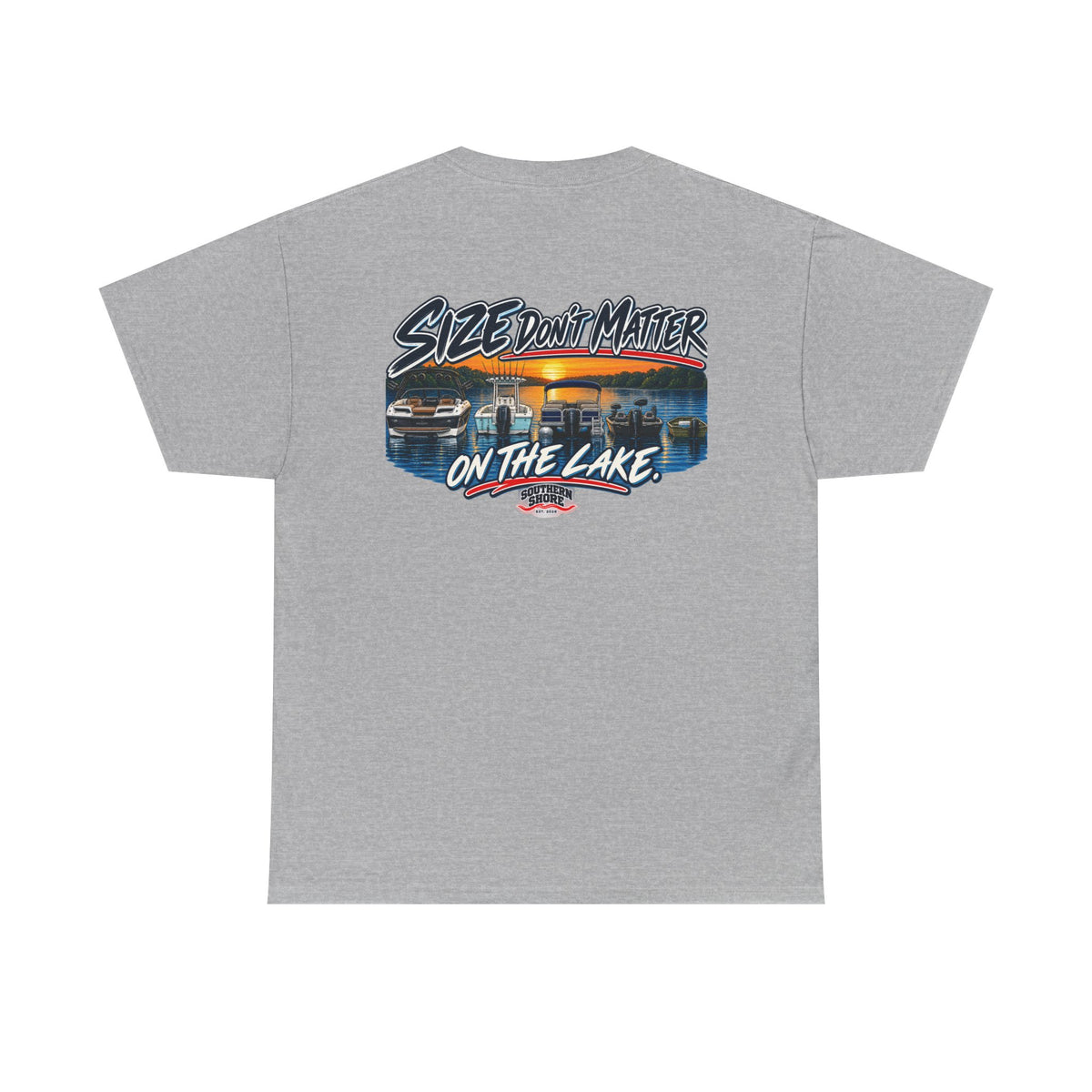 Lake Life Graphic Tee — "Size Don't Matter on the Lake"