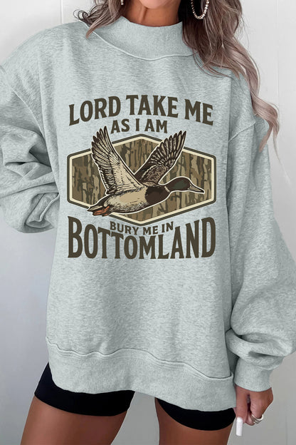 Southern Shore Bury Me in Bottomland Mock Neck Sweatshirt
